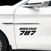 Thumbnail for Boeing 787 & Text Designed Car Sticker
