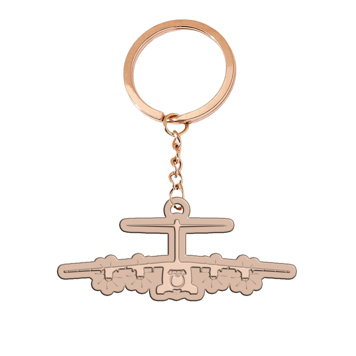Airbus A400M Silhouette Designed Hollow Key Chains
