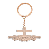 Thumbnail for Airbus A400M Silhouette Designed Hollow Key Chains
