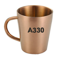 Thumbnail for A330 Flat Text Designed Stainless Steel Coffee Mugs