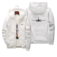 Thumbnail for Boeing 737-800NG Silhouette Designed Thin Windbreaker Jackets