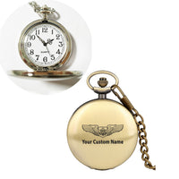Thumbnail for Custom Name (Special US Air Force) Designed Pocket Watches