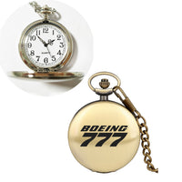 Thumbnail for Boeing 777 & Text Designed Pocket Watches