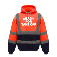 Thumbnail for Ready For Takeoff Designed Reflective Hoodies