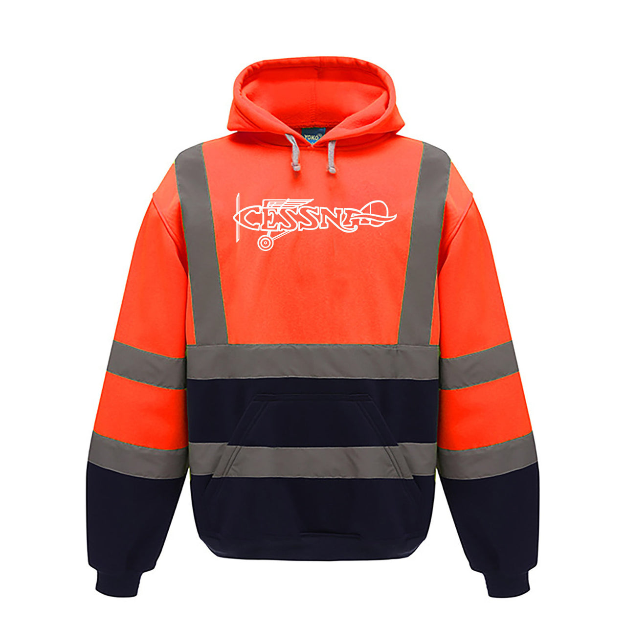 Special Cessna Text Designed Reflective Hoodies