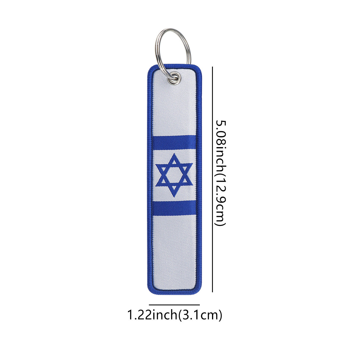 Israel Flag Designed Key Chains