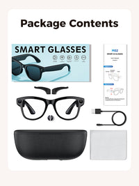 Thumbnail for Smart Camera Glasses M02Ultra: AI-Powered, WiFi, Navigation & Convenient Charging Case