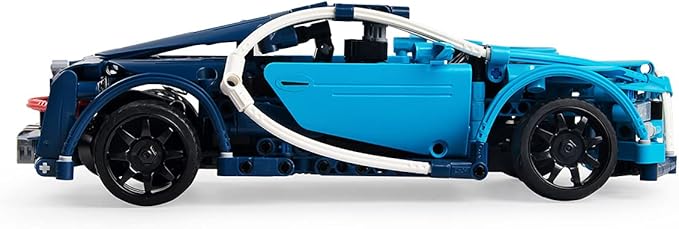 419Pcs Blue Porsche sports car For RC Building Blocks Car Model