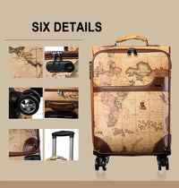 Thumbnail for Retro Travel Universal Wheel Suitcase