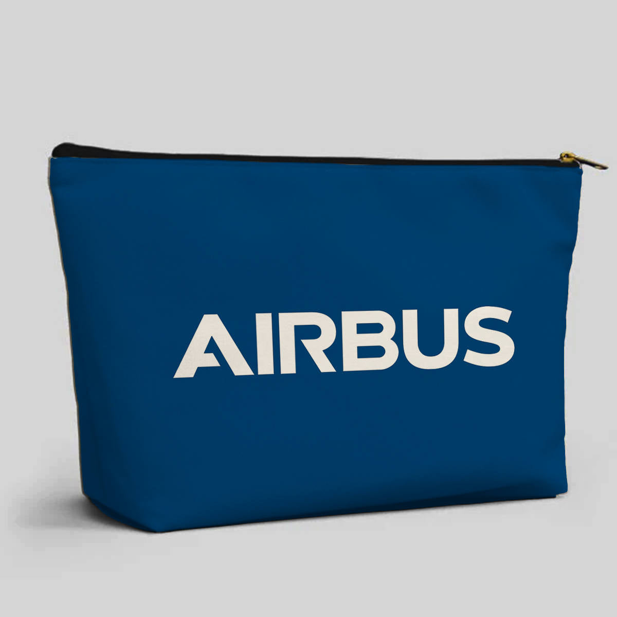 Airbus & Text Designed Zipper Pouch