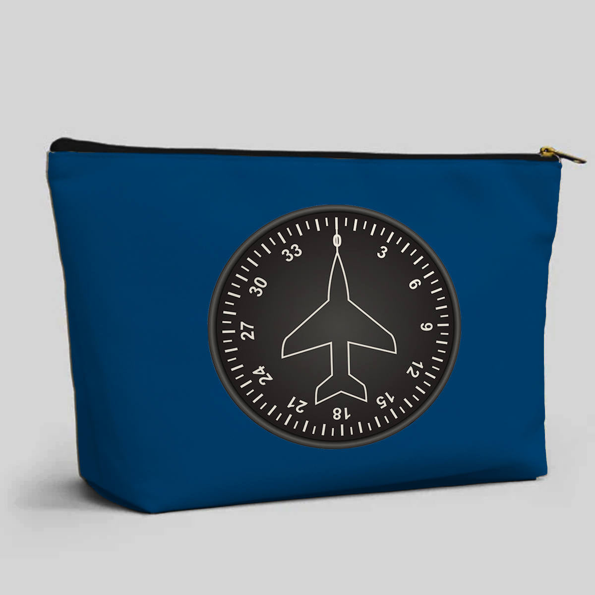 Airplane Instruments (Heading 2) Designed Zipper Pouch