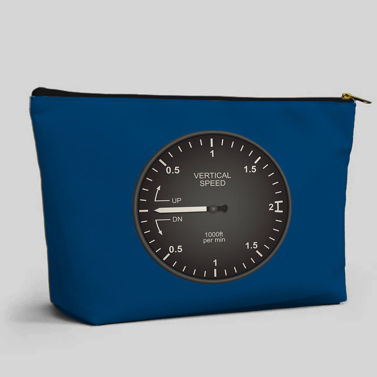 Airplane Instruments (Vertical Speed 2) Designed Zipper Pouch