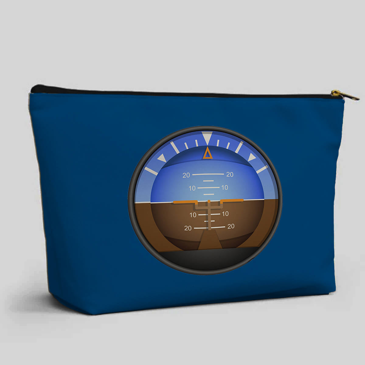 Airplane Instruments (Gyro Horizon 2) Designed Zipper Pouch