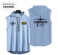 Thumbnail for GlobeMaster C-17 & Plane Designed Hooded Tank Tops