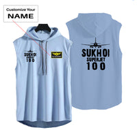 Thumbnail for Sukhoi Superjet 100 & Plane Designed Hooded Tank Tops