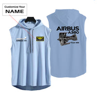 Thumbnail for Airbus A380 & Trent 900 Engine Designed Hooded Tank Tops