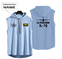 Thumbnail for ILyushin IL-76 & Plane Designed Hooded Tank Tops