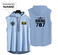 Thumbnail for Boeing 787 & Plane Designed Hooded Tank Tops