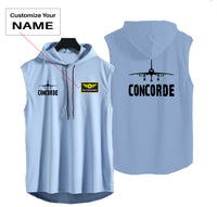 Thumbnail for Concorde & Plane Designed Hooded Tank Tops