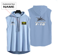 Thumbnail for The McDonnell Douglas F18 Designed Hooded Tank Tops