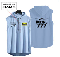 Thumbnail for Boeing 777 & Plane Designed Hooded Tank Tops