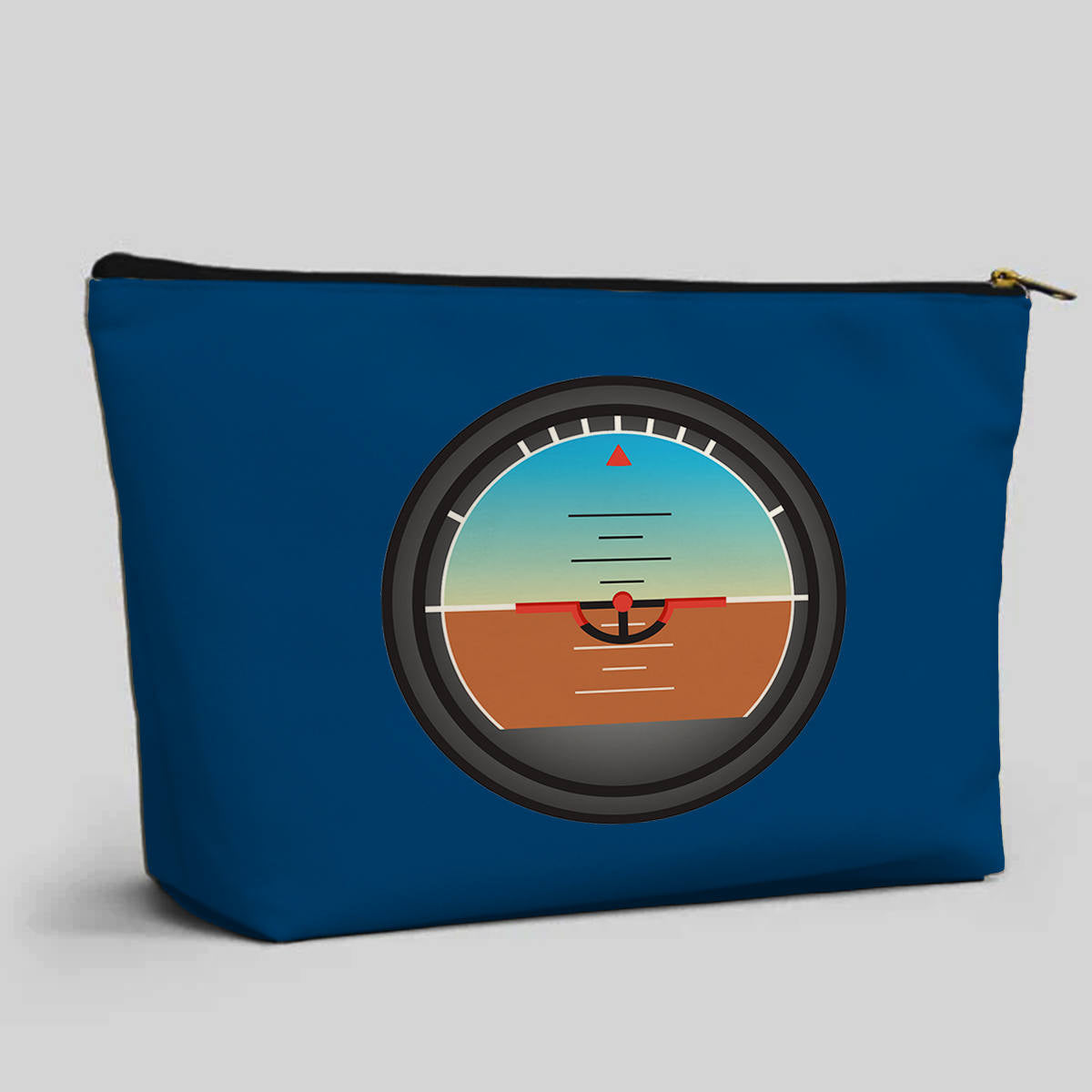 Airplane Instruments (Gyro Horizon) Designed Zipper Pouch