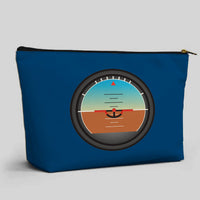 Thumbnail for Airplane Instruments (Gyro Horizon) Designed Zipper Pouch