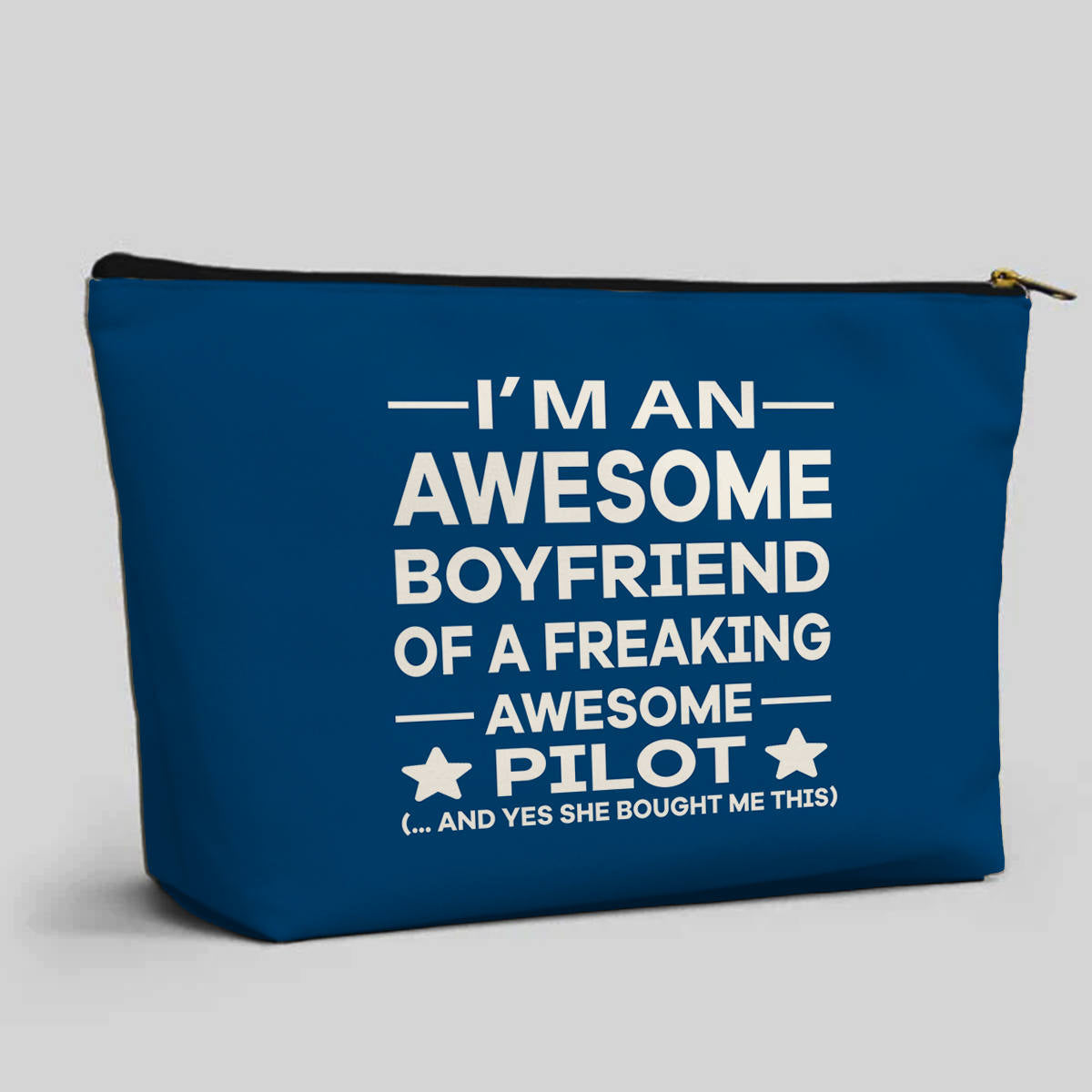 I am an Awesome Boyfriend Designed Zipper Pouch