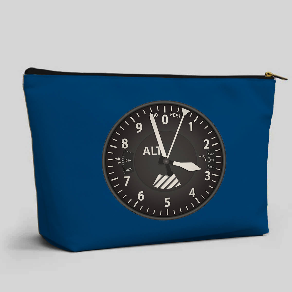 Airplane Instruments (Altitude) Designed Zipper Pouch