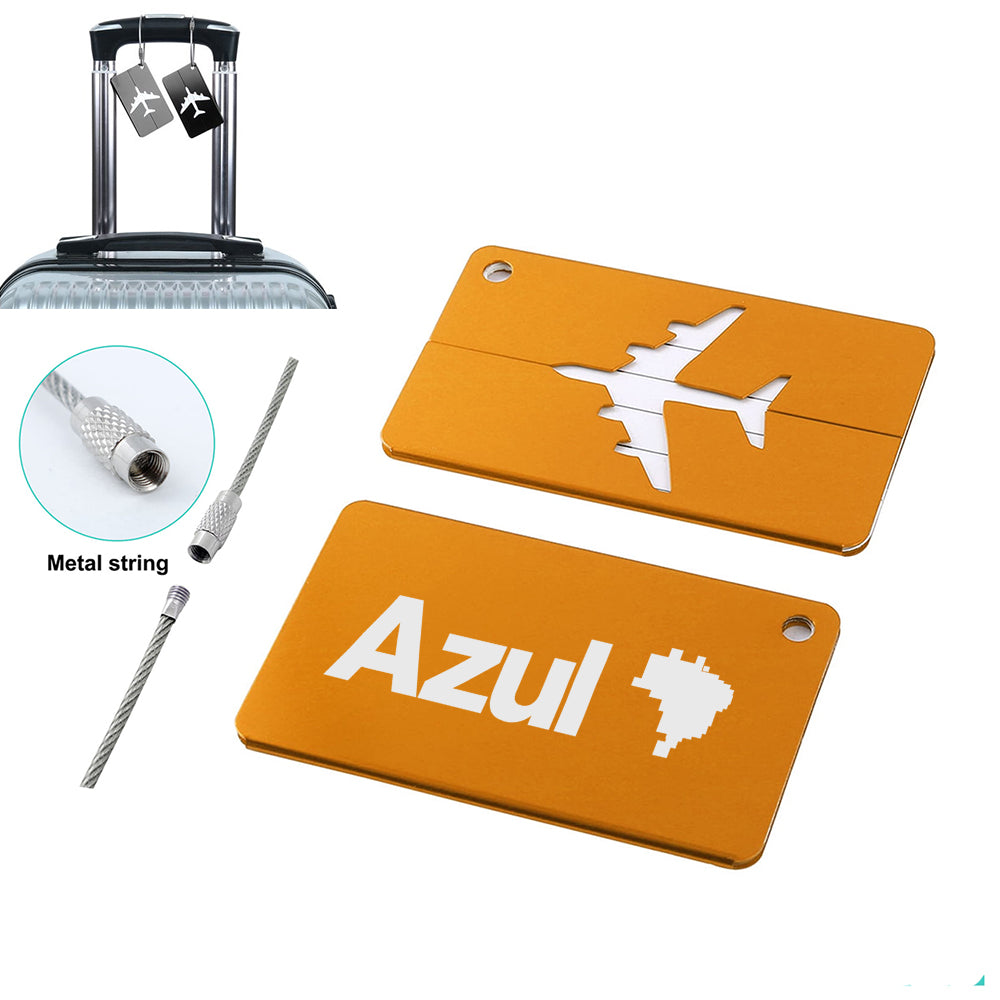 Azul Airlines Designed Aluminum Luggage Tags