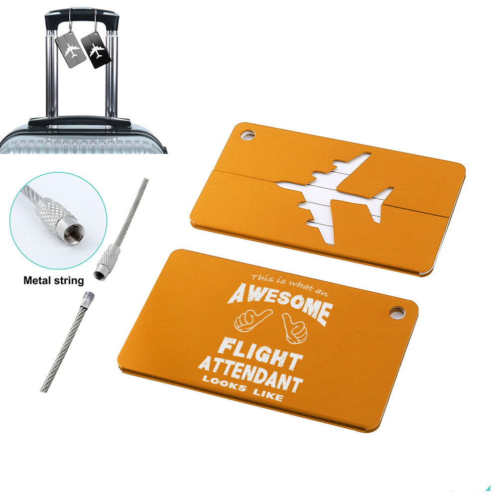 Flight Attendant Designed Aluminum Luggage Tags