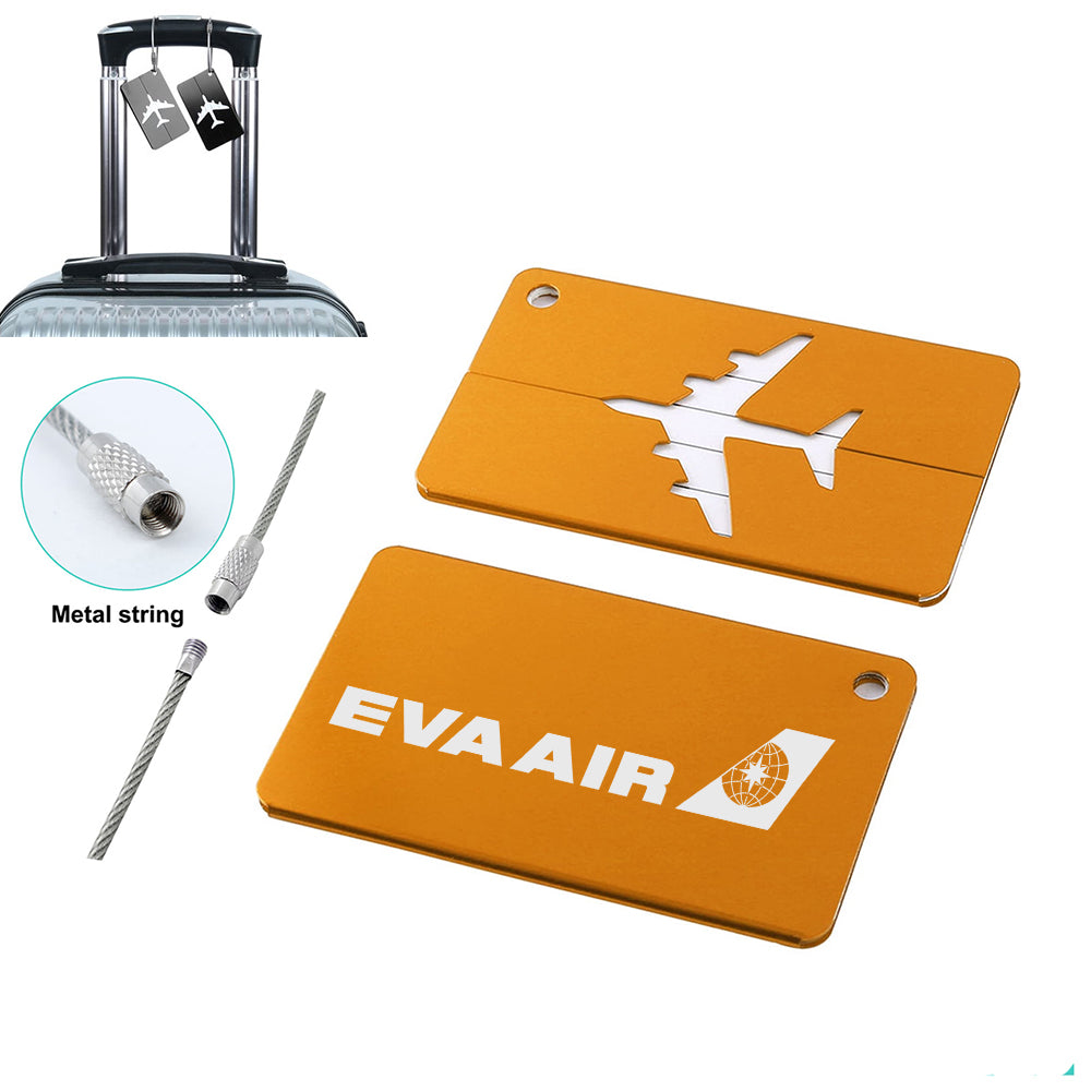 EVA Air Airlines(2) Designed Aluminum Luggage Tags