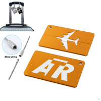 Thumbnail for ATR & Text Designed Aluminum Luggage Tags