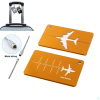 Thumbnail for Aviation Heartbeats Designed Aluminum Luggage Tags