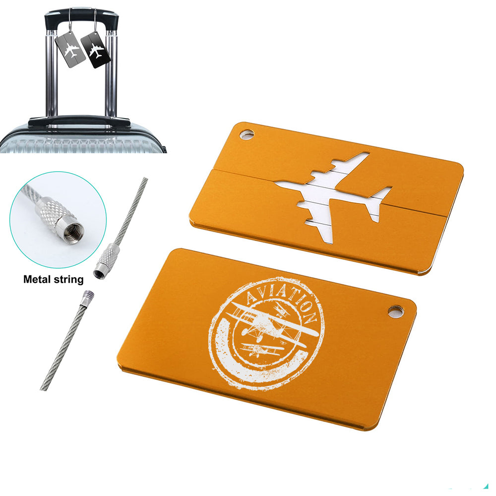 Aviation Lovers Designed Aluminum Luggage Tags