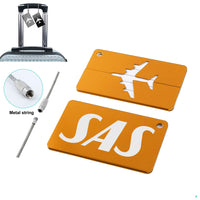 Thumbnail for SAS Airlines Airlines Designed Aluminum Luggage Tags