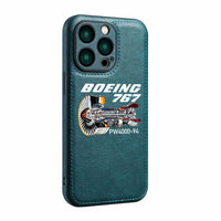 Thumbnail for Boeing 767 Engine (PW4000-94) Designed Leather iPhone Cases