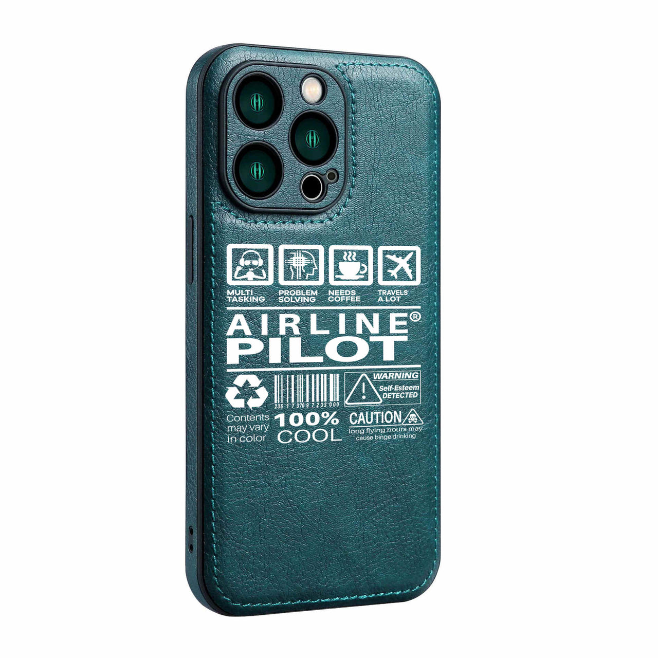 Airline Pilot Label Designed Leather iPhone Cases