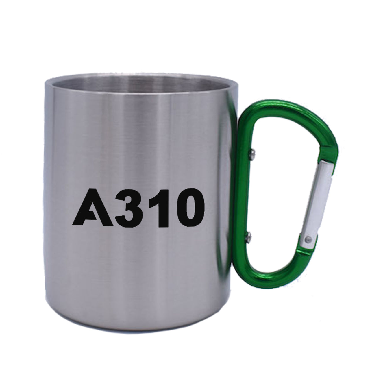 A310 Flat Text Designed Stainless Steel Outdoors Mugs