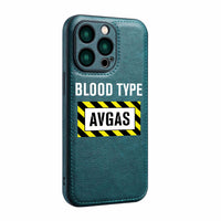 Thumbnail for Blood Type AVGAS Designed Leather iPhone Cases