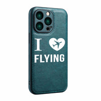 Thumbnail for I Love Flying Designed Leather iPhone Cases