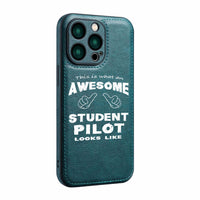 Thumbnail for Student Pilot Designed Leather iPhone Cases