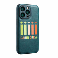 Thumbnail for Colourful Cabin Crew Designed Leather iPhone Cases