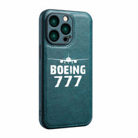 Thumbnail for Boeing 777 & Plane Designed Leather iPhone Cases