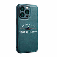 Thumbnail for Boeing 747 Queen of the Skies Designed Leather iPhone Cases