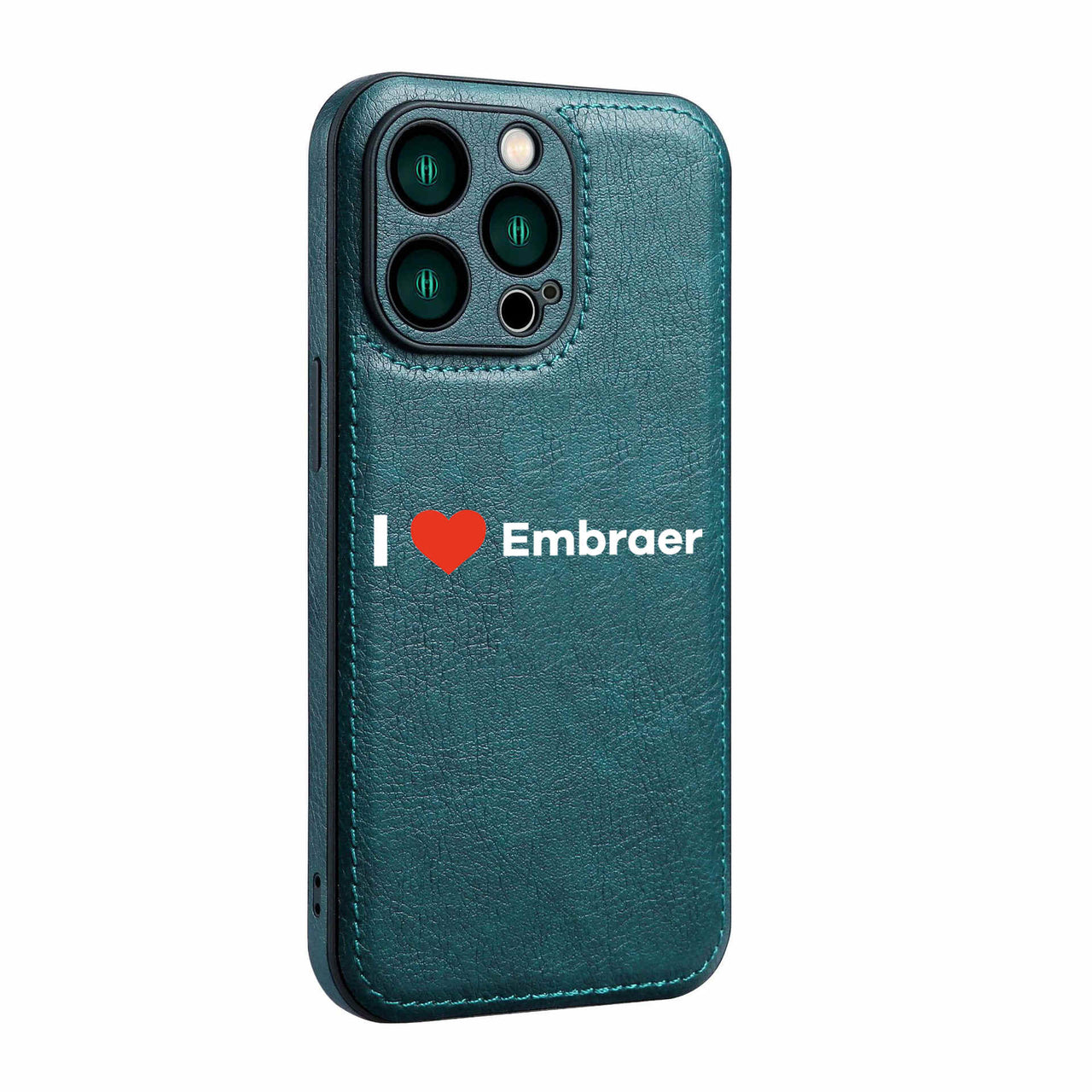 I Love Embraer Designed Leather iPhone Cases