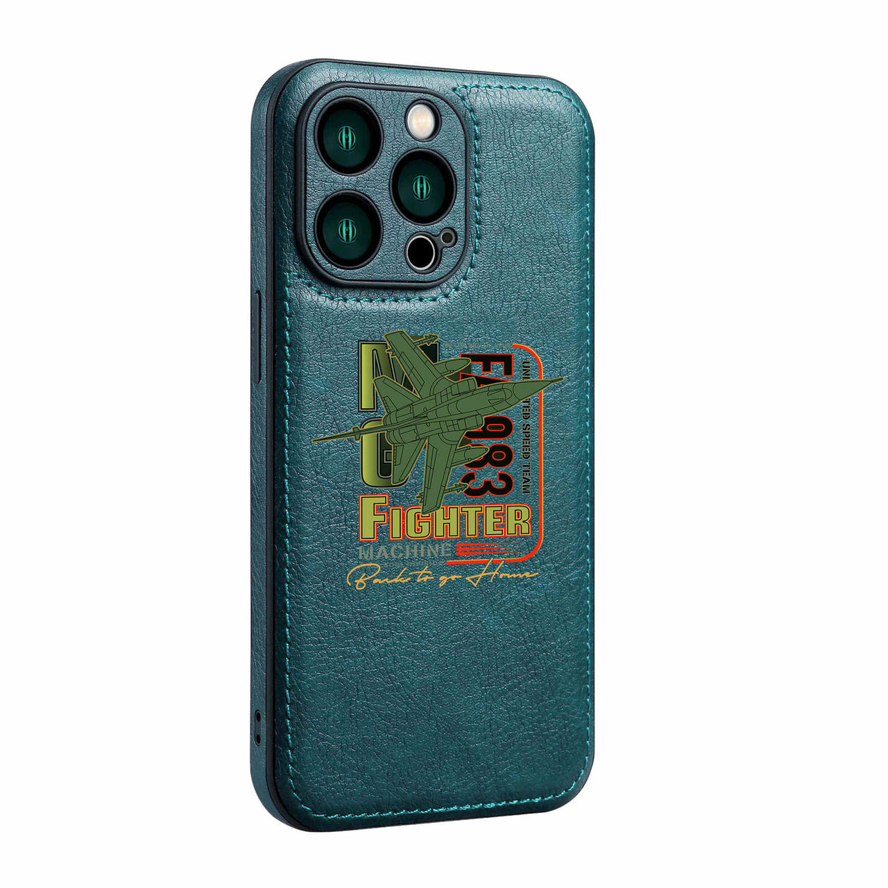 Fighter Machine Designed Leather iPhone Cases