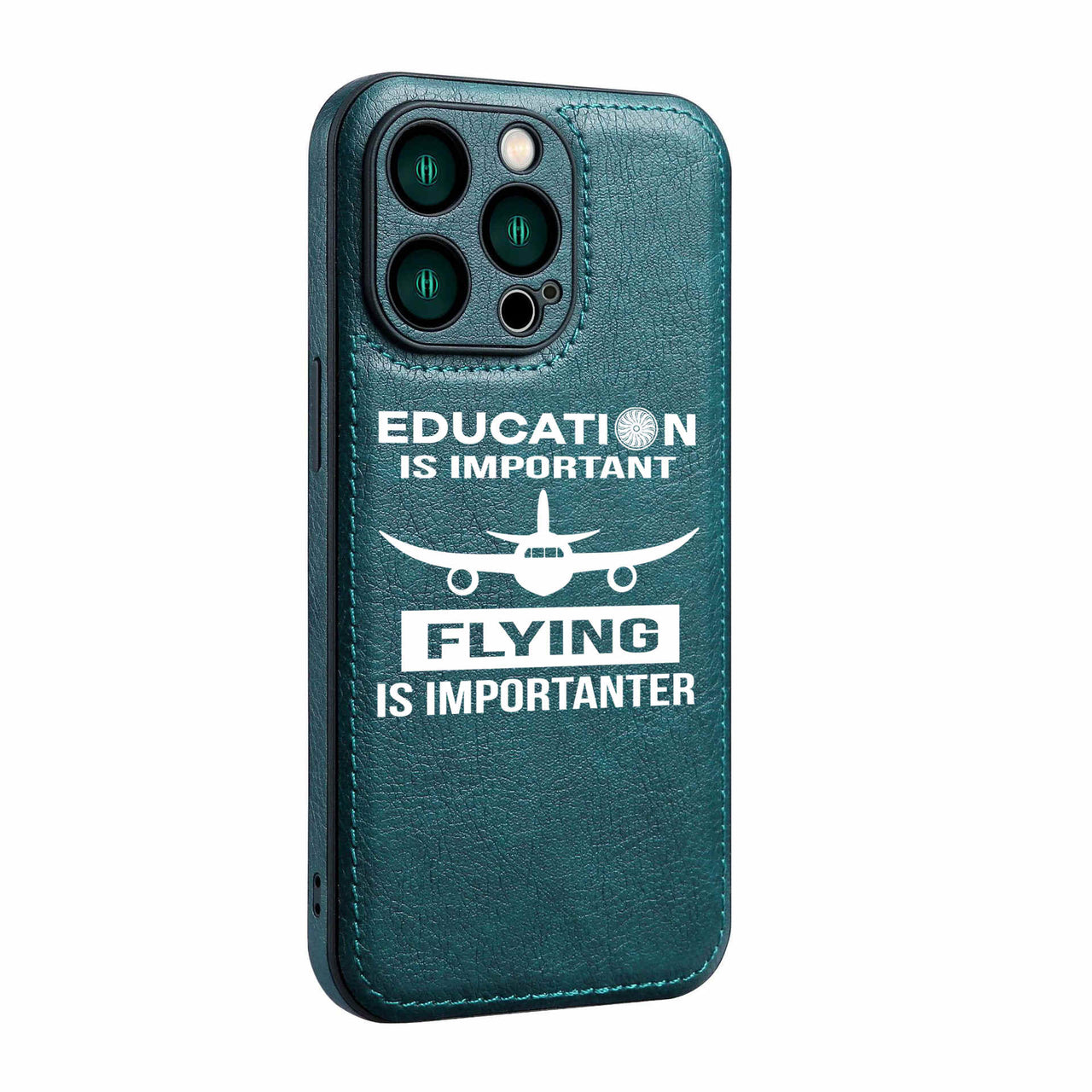 Flying is Importanter Designed Leather iPhone Cases