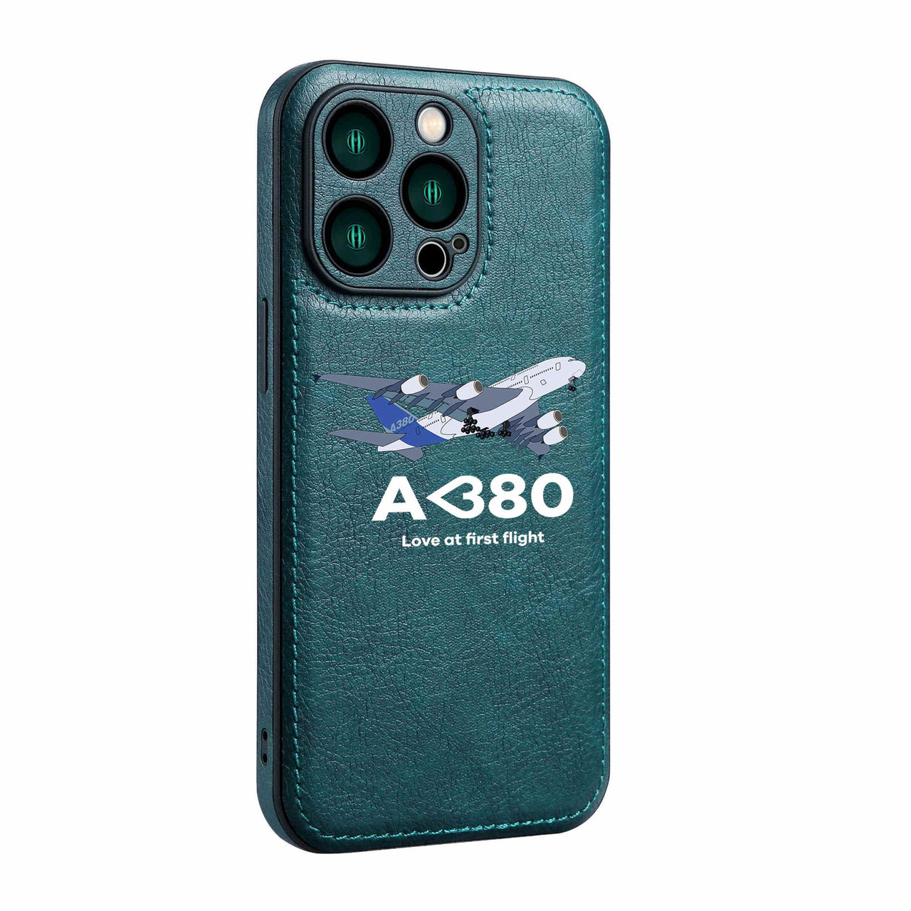 Airbus A380 Love at first flight Designed Leather iPhone Cases