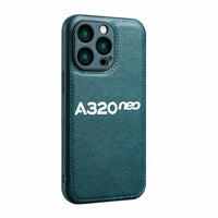 Thumbnail for A320neo & Text Designed Leather iPhone Cases